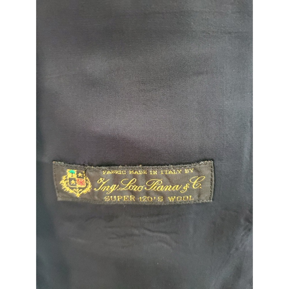 J.Crew Ludlow Loro Piana Blazer Gray 42 L Charcoal Wool Super 120s Suit Jacket - Picture 9 of 16